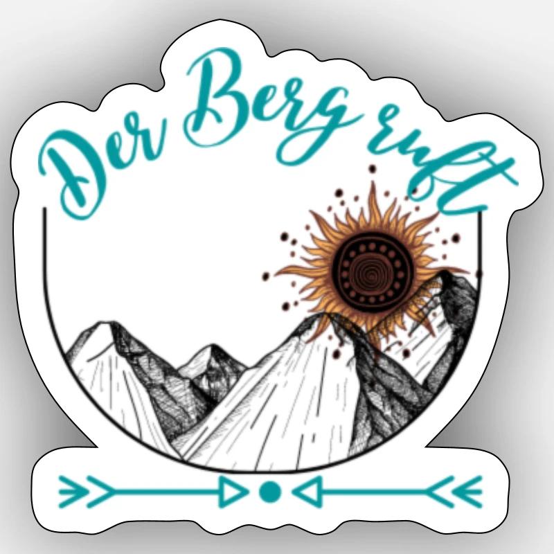 Der Berg ruft Sticker Größe S (10 x 10 cm)