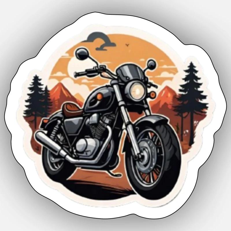 Black Choppers - Sticker size S (10 x 10 cm) - white matte