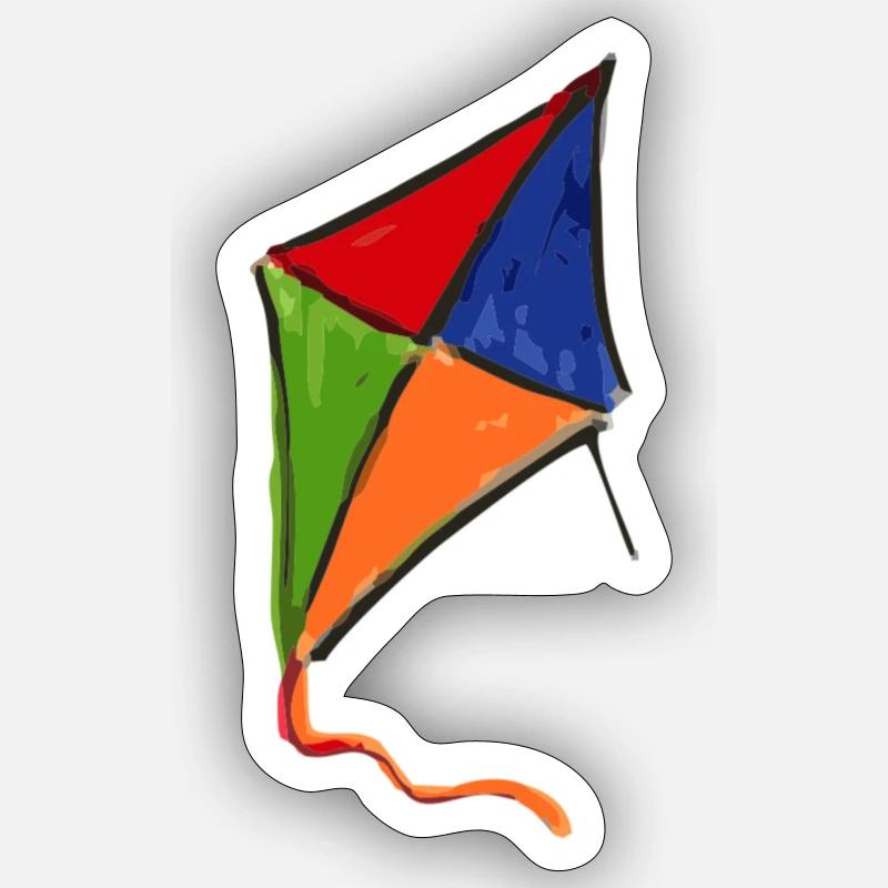 cerf-volant Sticker taille S (10 x 10 cm)