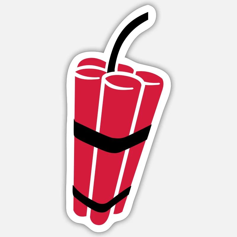 Dynamite - Sticker size S (10 x 10 cm) - white matte