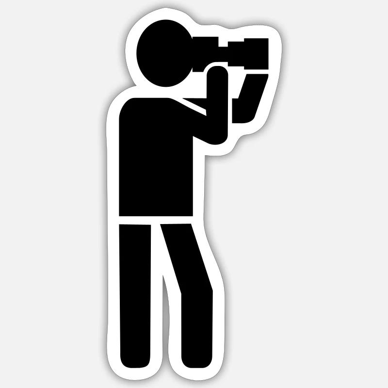 Fotograf Sticker Größe S (10 x 10 cm)