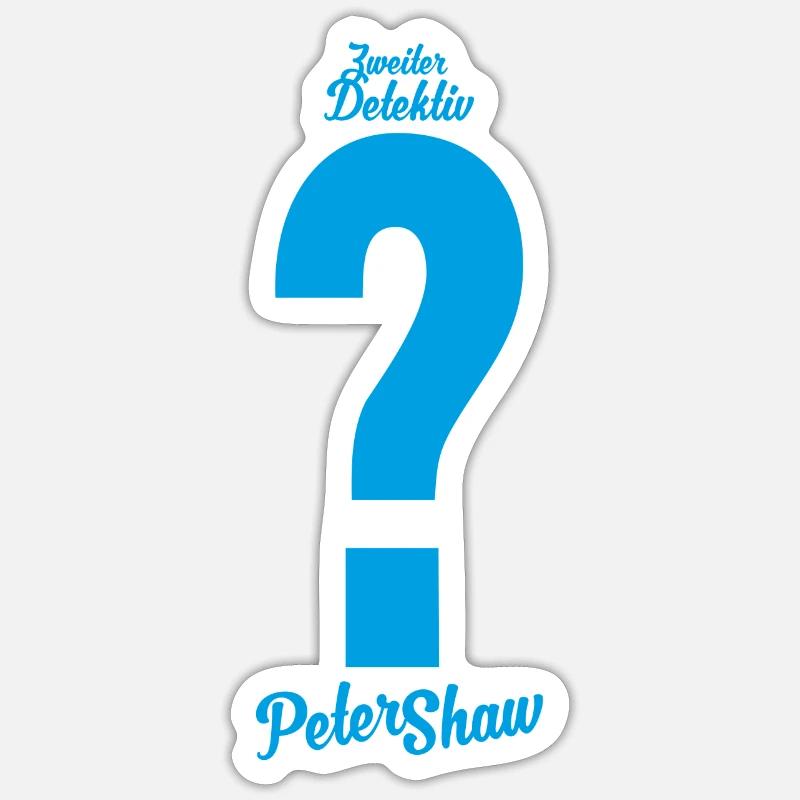 Die Drei ??? Peter Shaw Kostüm Sticker Größe S (10 x 10 cm)