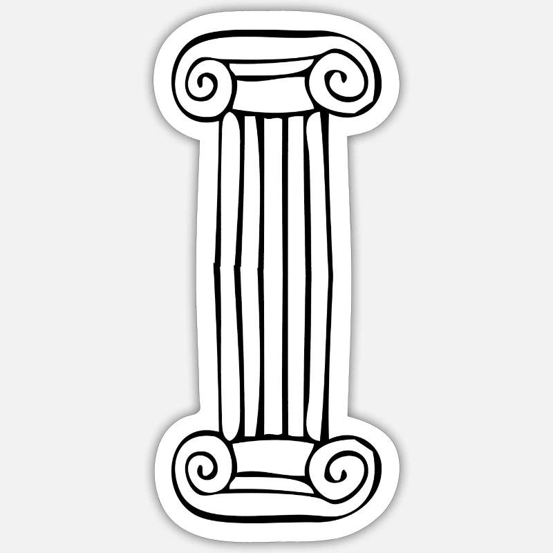 ancient column Sticker size S (10 x 10 cm)