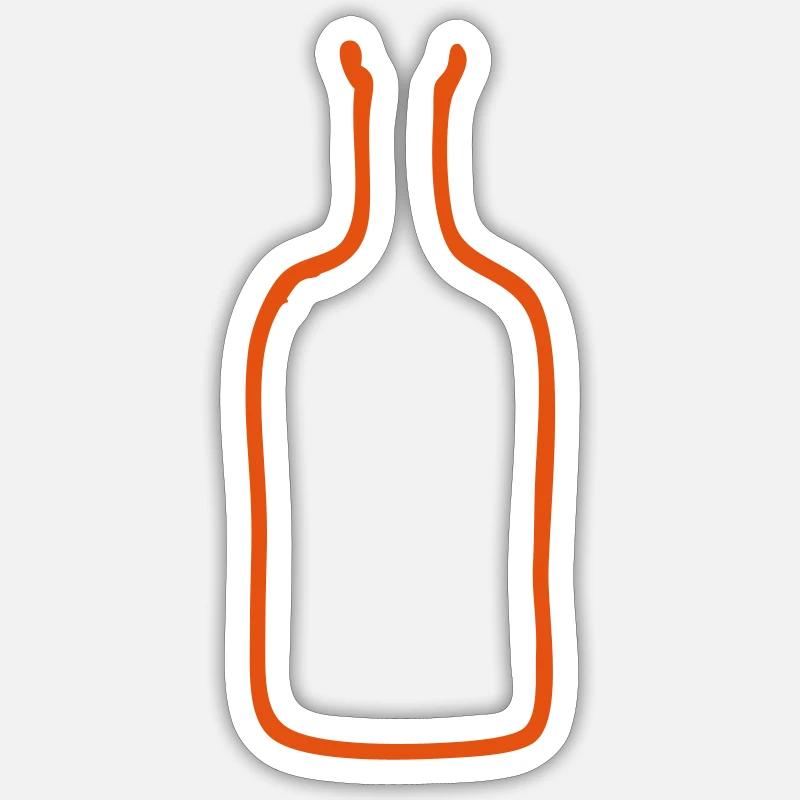 empty bottle Sticker size S (10 x 10 cm)