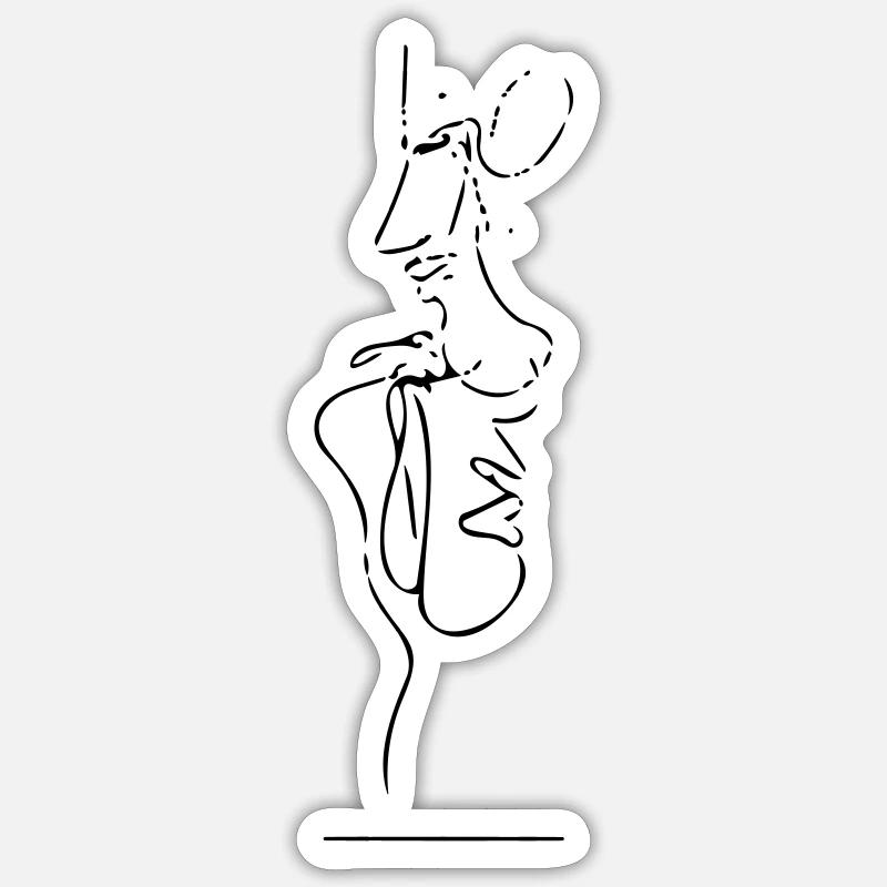 Couple - Sticker taille S (10 x 10 cm) - blanc mat