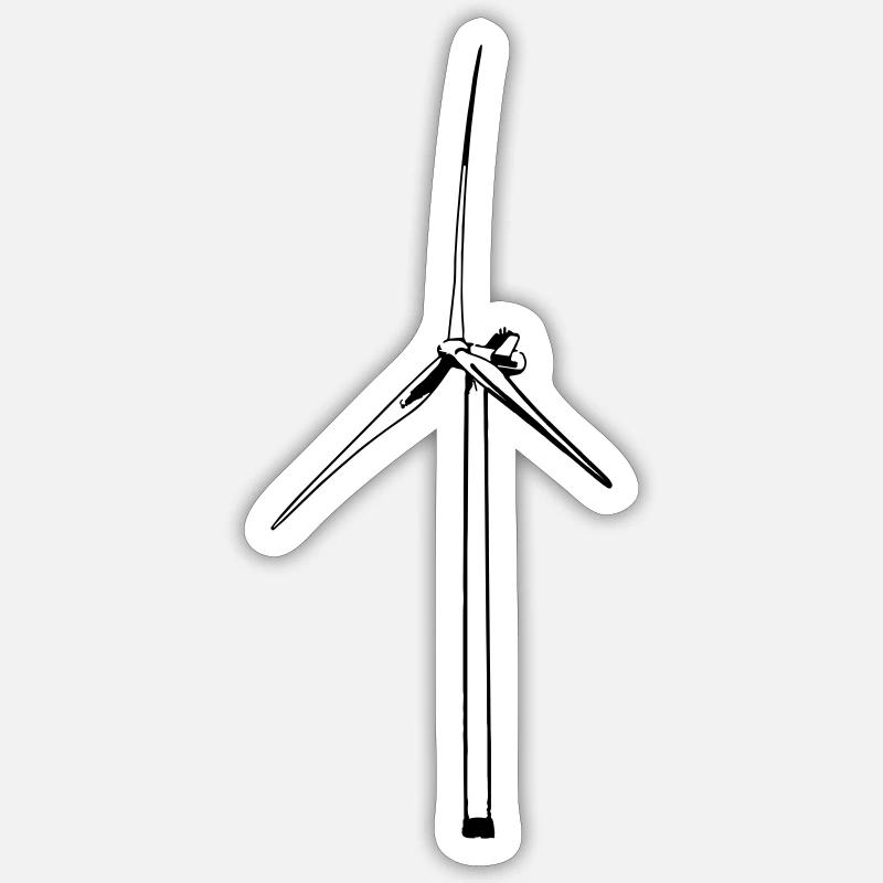 Windrad Sticker Größe S (10 x 10 cm)