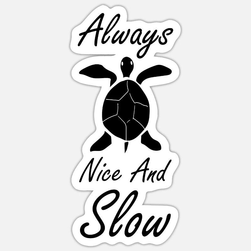 Turtle Turtle - Sticker size S (10 x 10 cm) - white matte