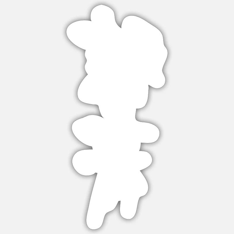 wingchun - Sticker taille S (10 x 10 cm) - blanc mat