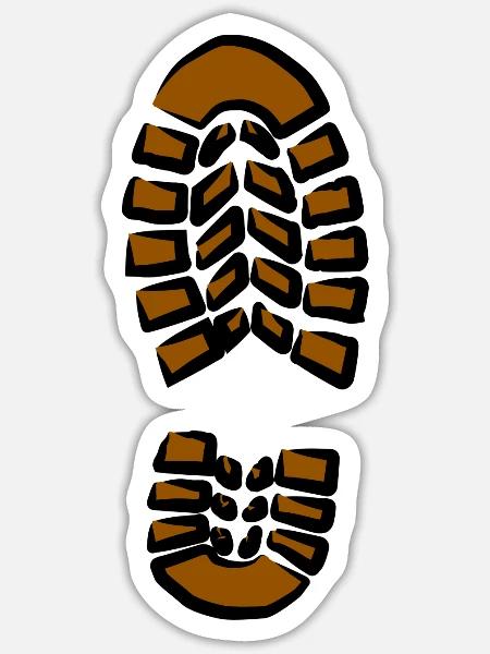 abdruck - Sticker Größe S (10 x 10 cm) - Mattweiß