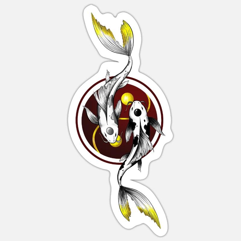 Koi Fish Sticker size S (10 x 10 cm)