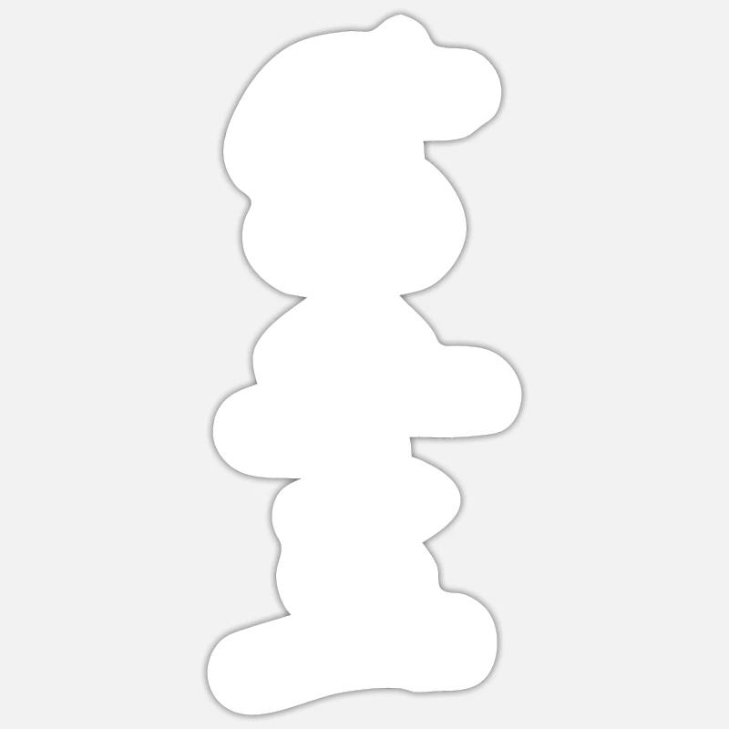 Tang Soo Do - Sticker taille S (10 x 10 cm) - blanc mat