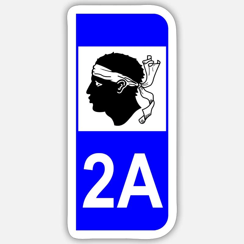 Plaque d'immatriculation Sticker taille S (10 x 10 cm)