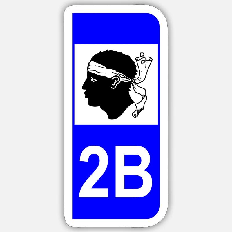 Plaque d'immatriculation Sticker taille S (10 x 10 cm)