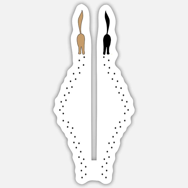 Passerelle - Sticker taille S (10 x 10 cm) - blanc mat