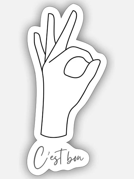 11 - Sticker Größe S (10 x 10 cm) - Mattweiß