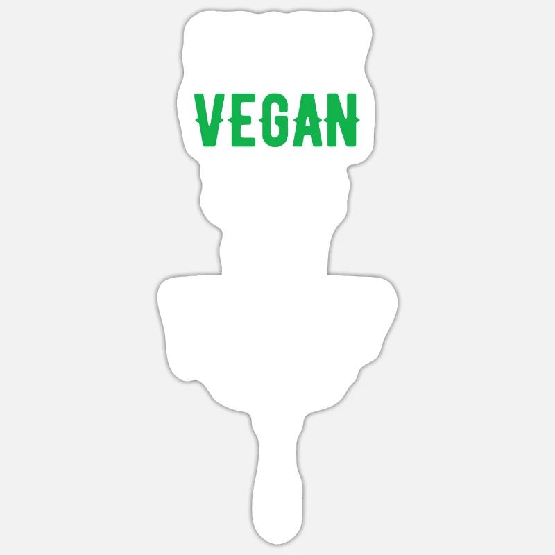 nicht vegans sein ist Wurst Geschenk Sticker Größe S (10 x 10 cm)