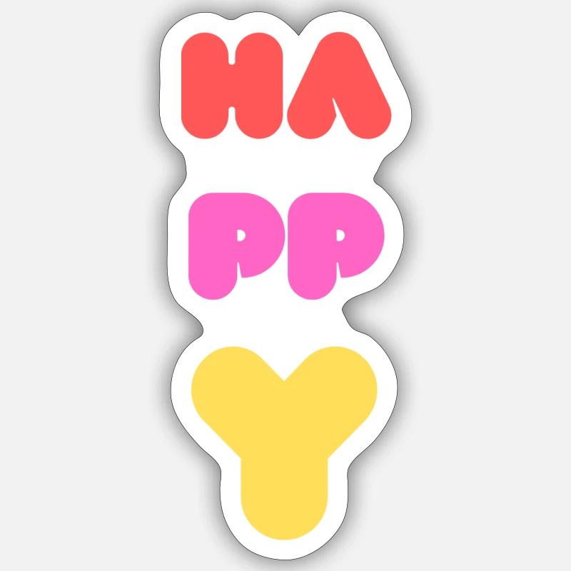 CONTENT - Sticker taille S (10 x 10 cm) - blanc mat
