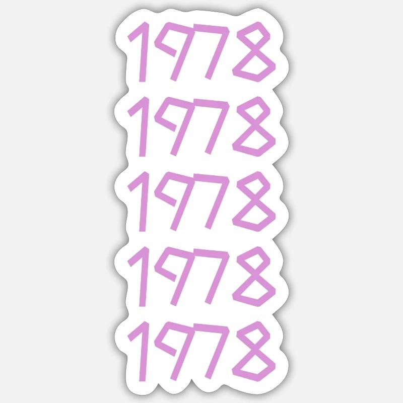 1978 - Sticker size S (10 x 10 cm) - white matte