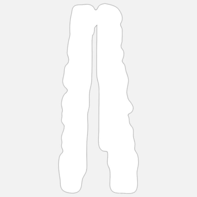 Vertically Challenged Funny Short People Joke Men Sticker size S (10 x 10 cm)