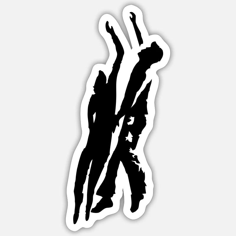 Puissance de bloc - Sticker taille S (10 x 10 cm) - blanc mat