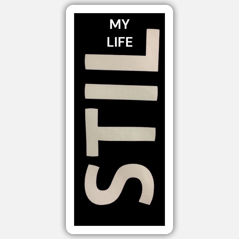 STIL - Sticker Größe S (10 x 10 cm) - Mattweiß