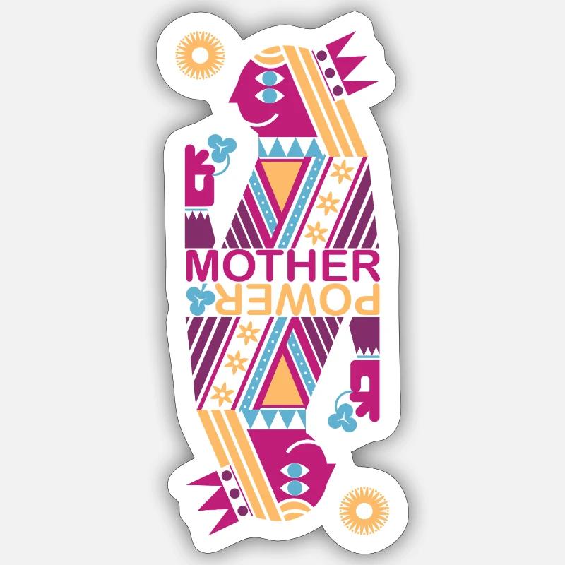 Mutter - Sticker Größe S (10 x 10 cm) - Mattweiß