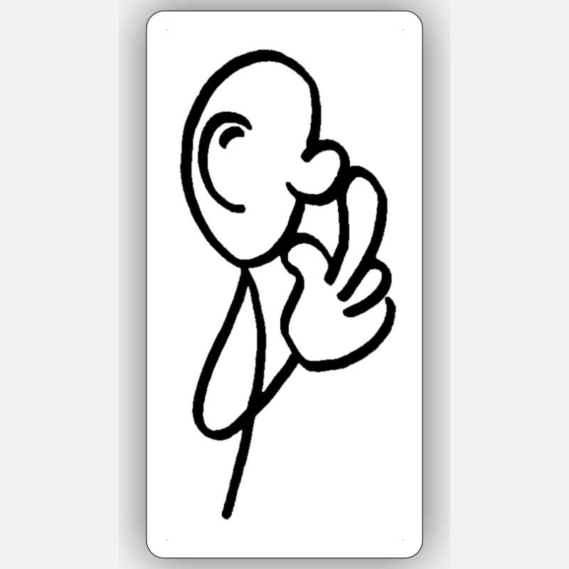 Pensée Sticker taille S (10 x 10 cm)