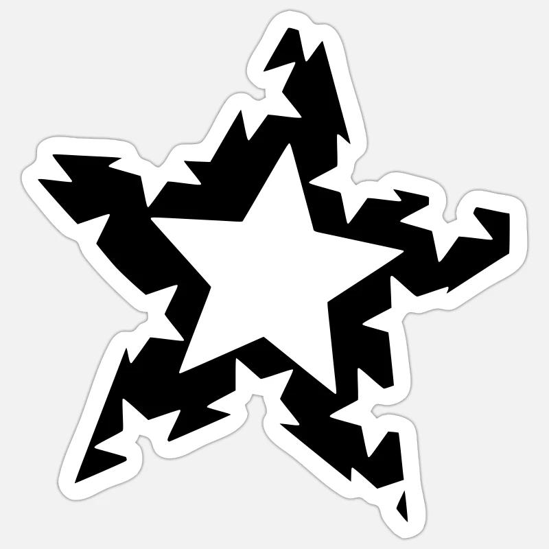 Star Sticker size S (10 x 10 cm)