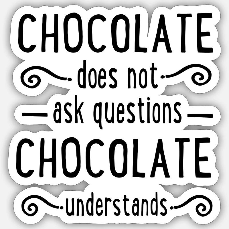 chocolate Sticker Größe S (10 x 10 cm)