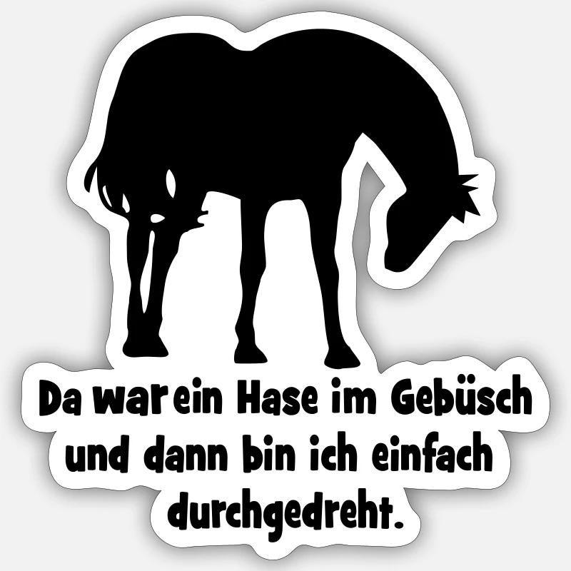 Pferd Sticker Größe S (10 x 10 cm)
