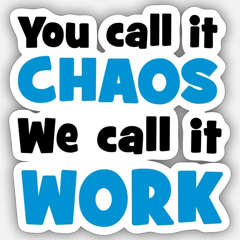 Arbeit - Sticker Größe S (10 x 10 cm) - Mattweiß