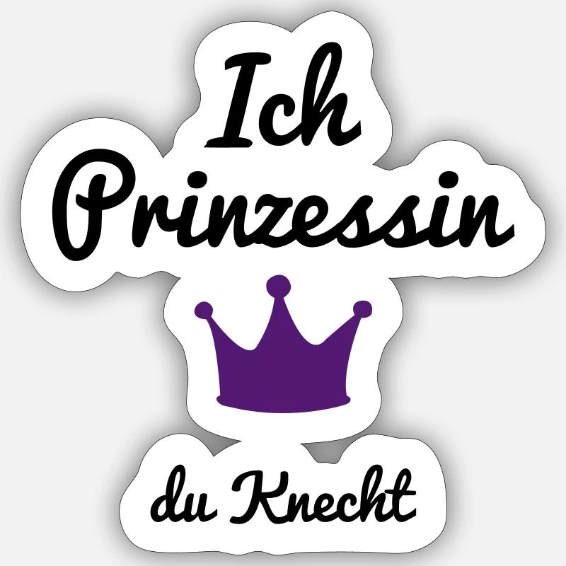 lustig - Sticker Größe S (10 x 10 cm) - Mattweiß