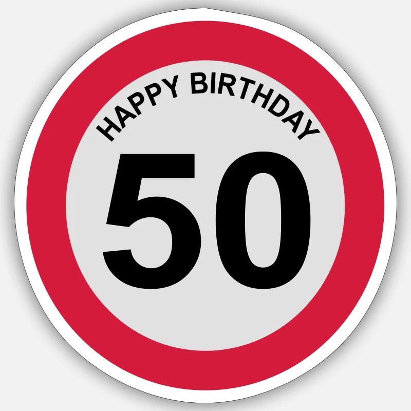 50 - Sticker size S (10 x 10 cm) - white matte