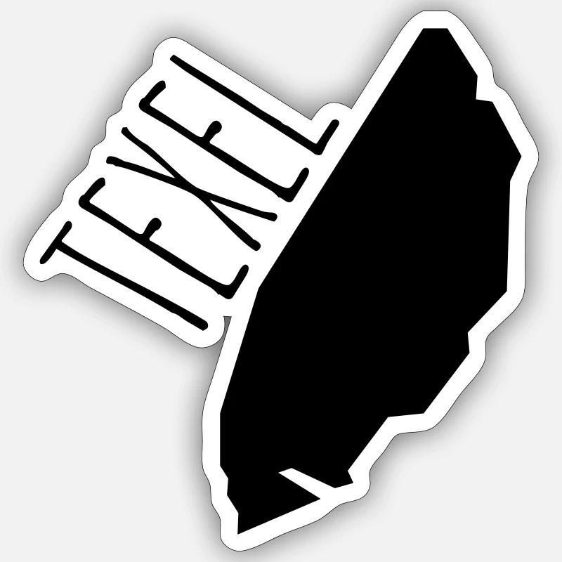 Texel - Sticker size S (10 x 10 cm) - white matte
