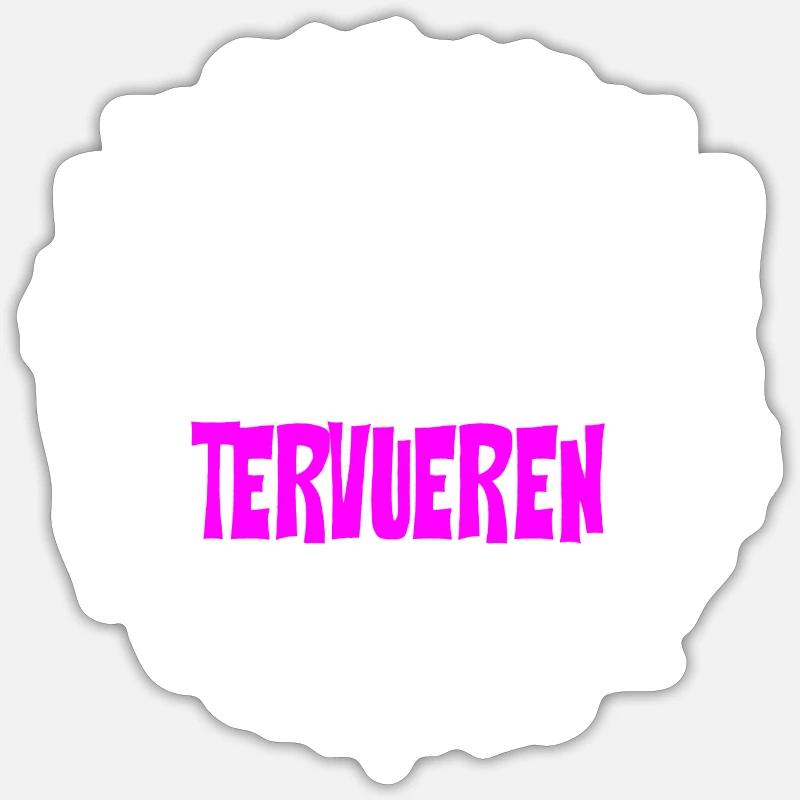 TERVUEREN - Glitzer - Sticker Größe S (10 x 10 cm) - Mattweiß
