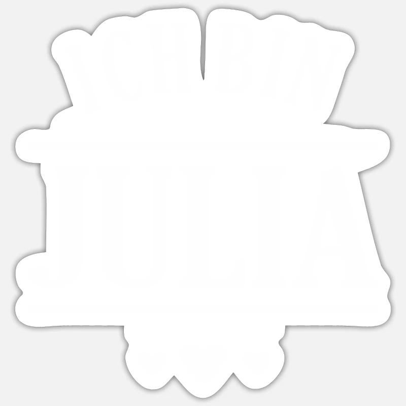 Ich bin Julia Sticker Größe S (10 x 10 cm)