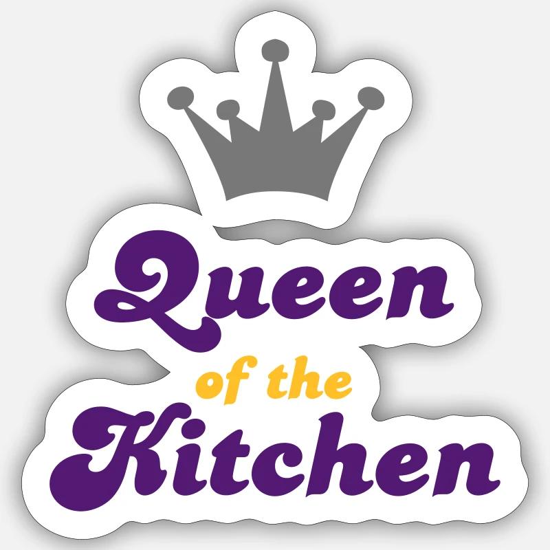 cuisine - Sticker taille S (10 x 10 cm) - blanc mat