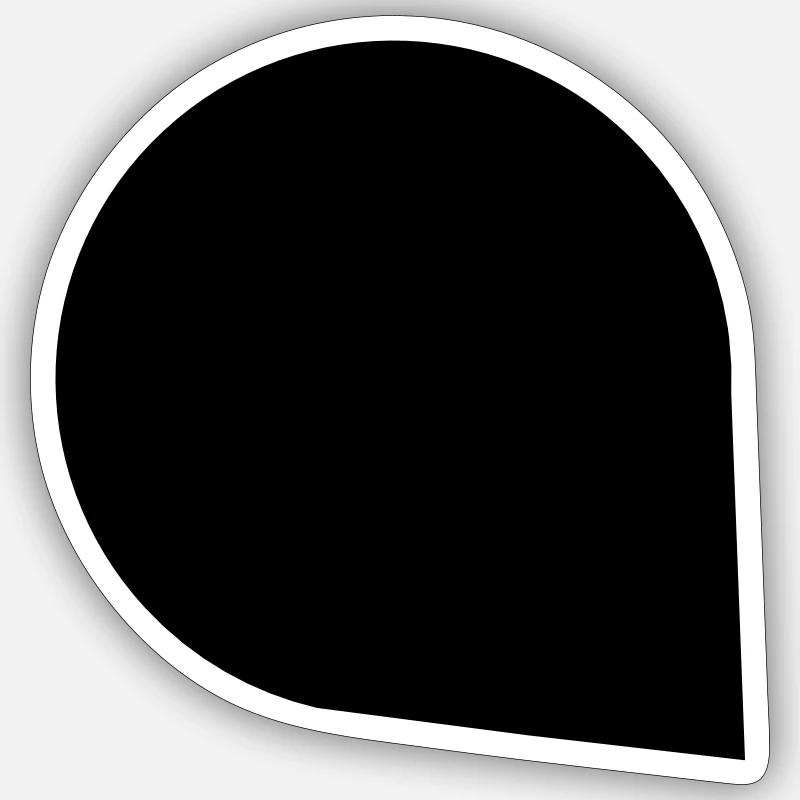 info-bulle Bubble message Discuter - Sticker taille S (10 x 10 cm) - blanc mat