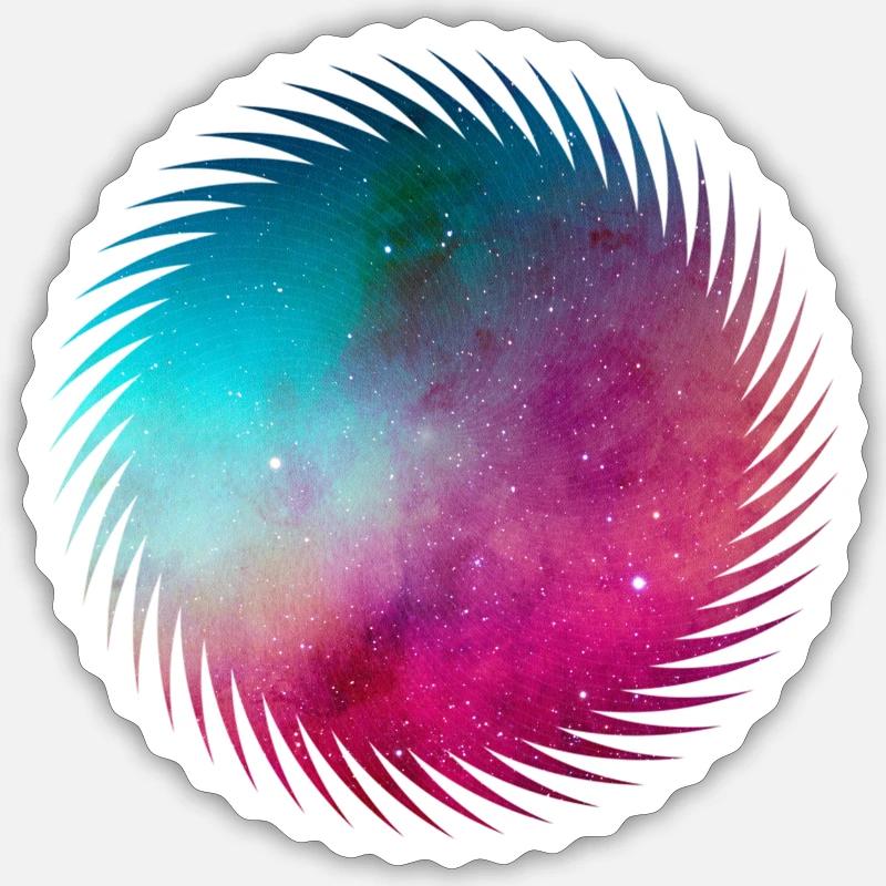 Abstract galaxy Sticker size S (10 x 10 cm)