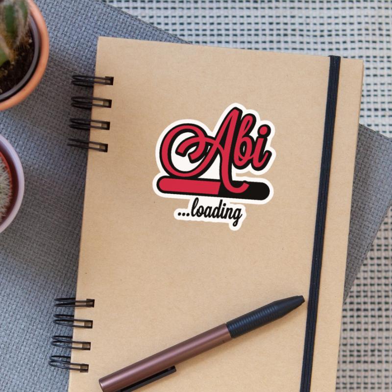 Abi loading | Abitur wird geladen Sticker taille S (10 x 10 cm)