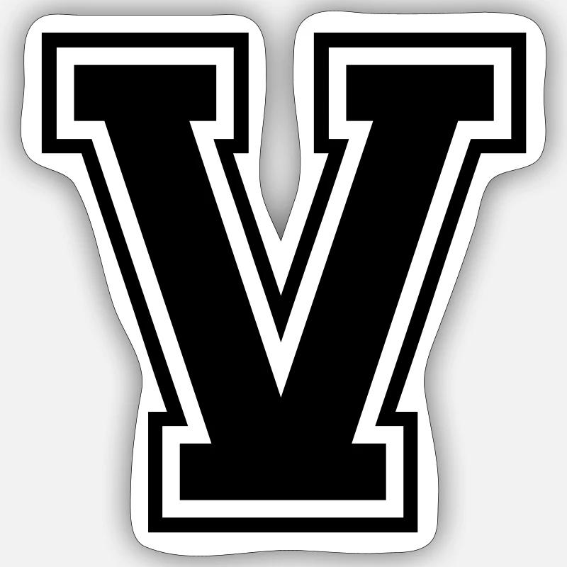 v Sticker size S (10 x 10 cm)