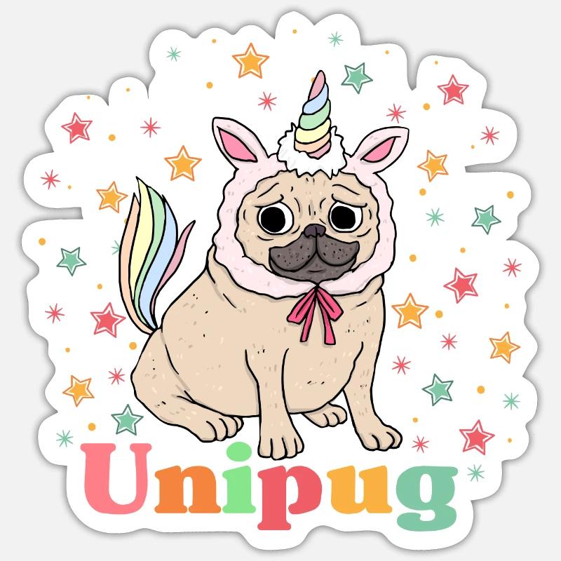graphique unipug Sticker taille S (10 x 10 cm)