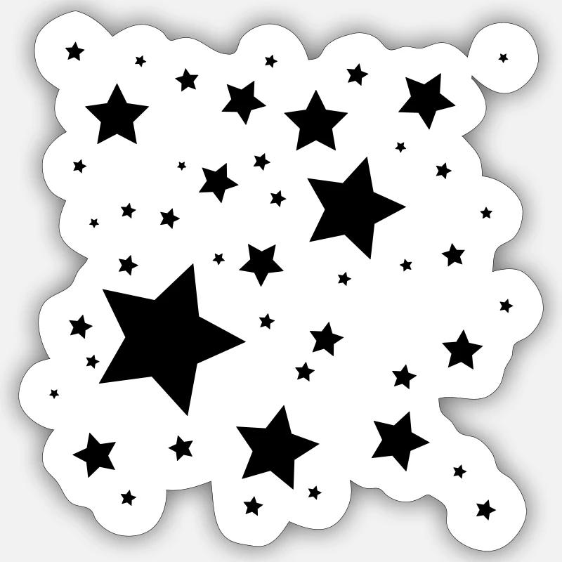 Etoiles Sticker taille S (10 x 10 cm)