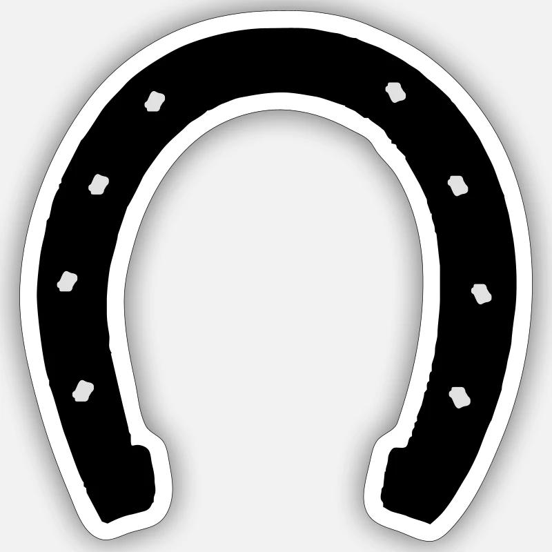 fer á cheval Sticker taille S (10 x 10 cm)