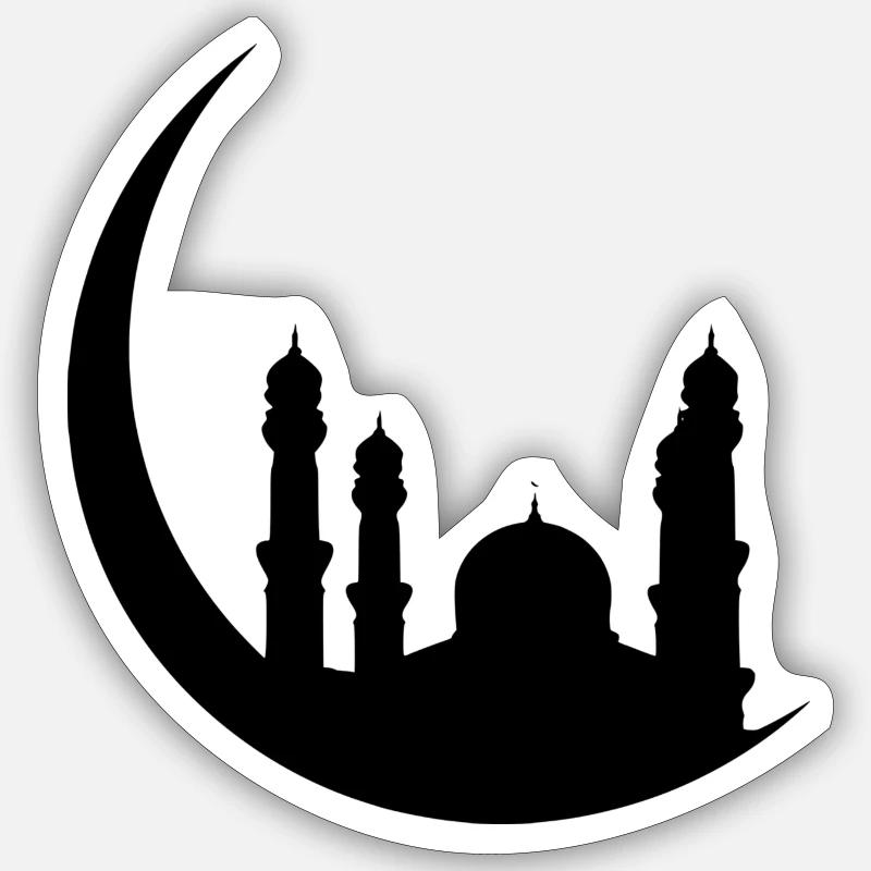 Islam Mosque Ramandan - Sticker size S (10 x 10 cm) - white matte