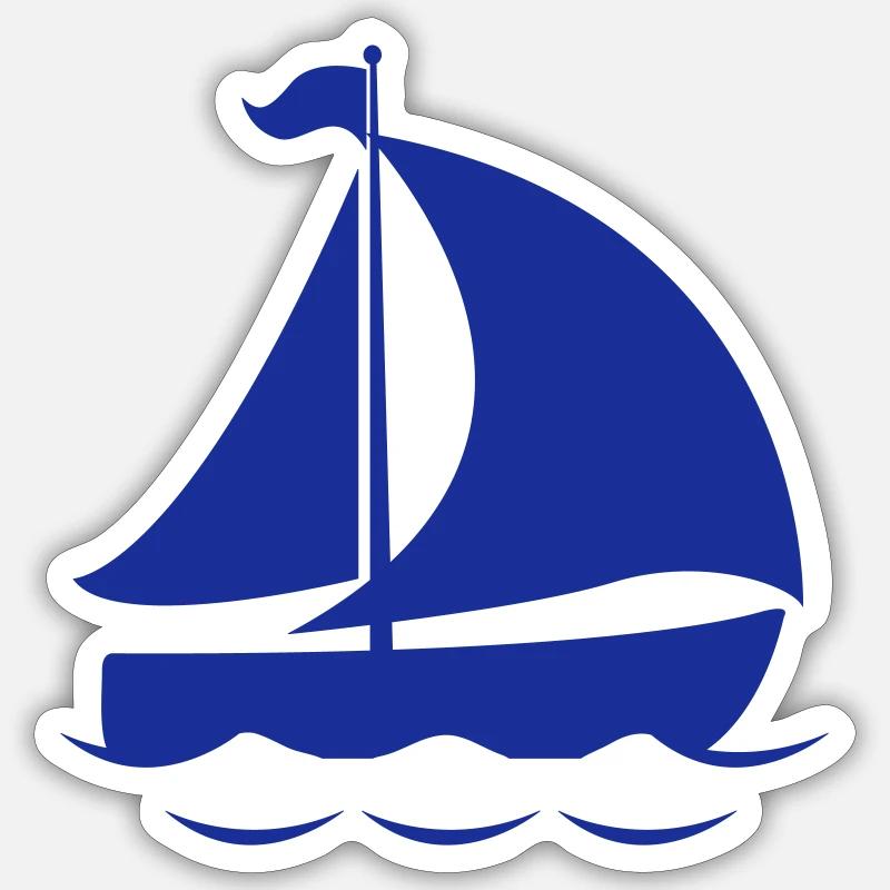 Schiff Sticker Größe S (10 x 10 cm)