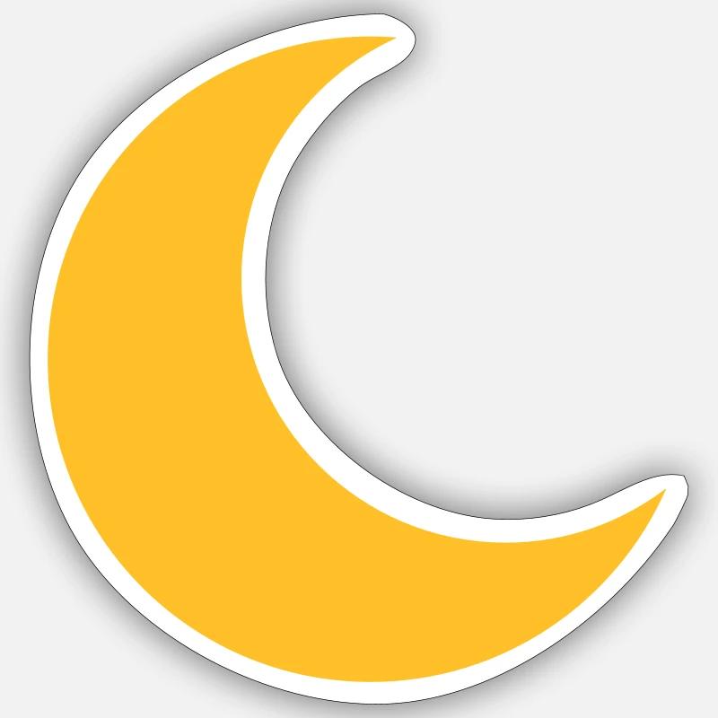 Moon Sticker size S (10 x 10 cm)