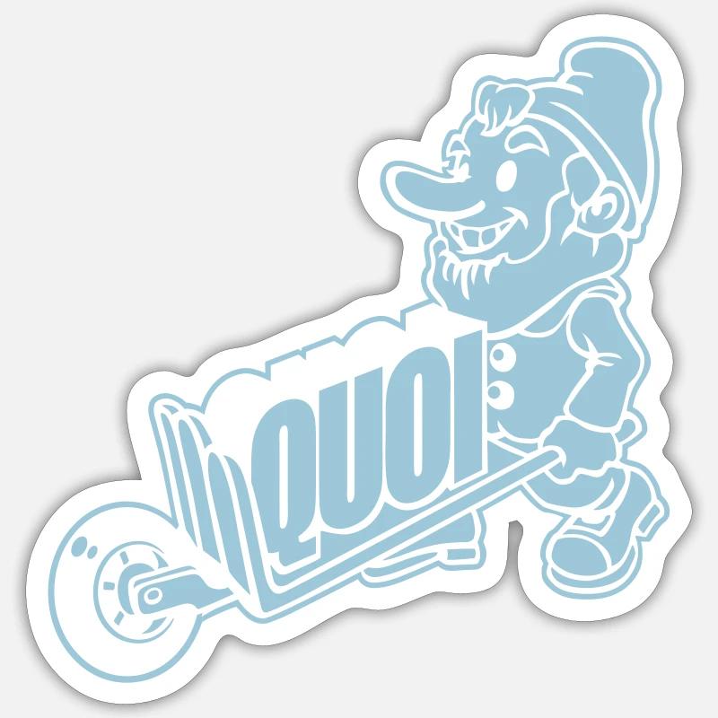 Dwarf wearing what Sticker size S (10 x 10 cm)