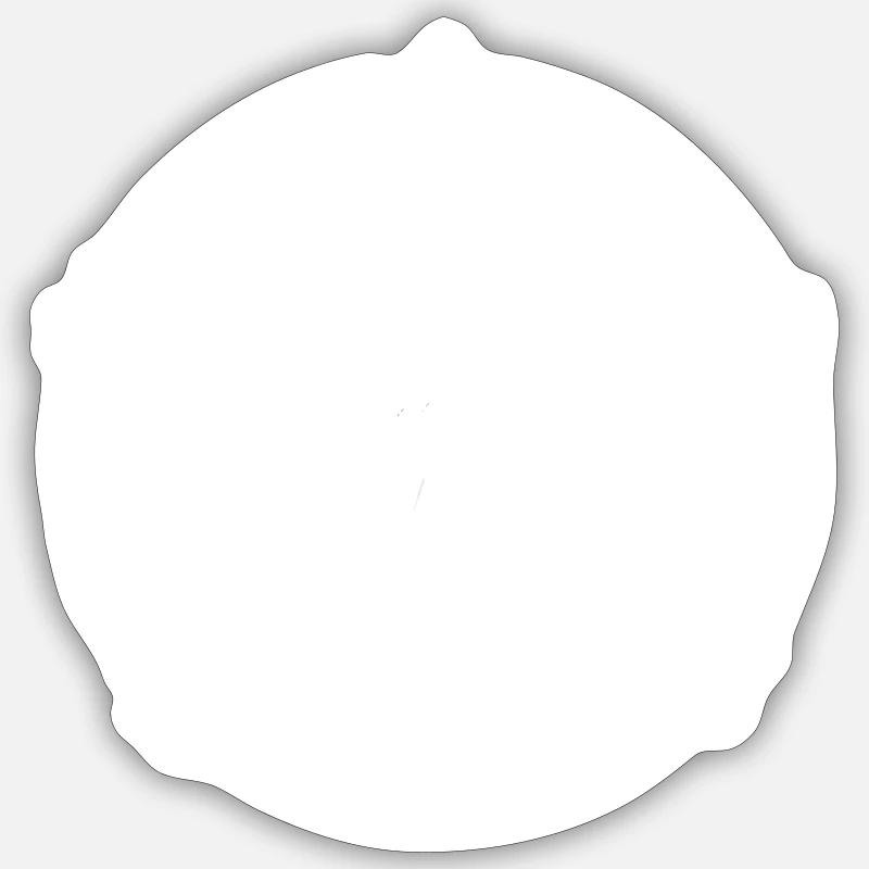 Kungfu Ying et Yang / 5 éléments / blanc Sticker taille S (10 x 10 cm)