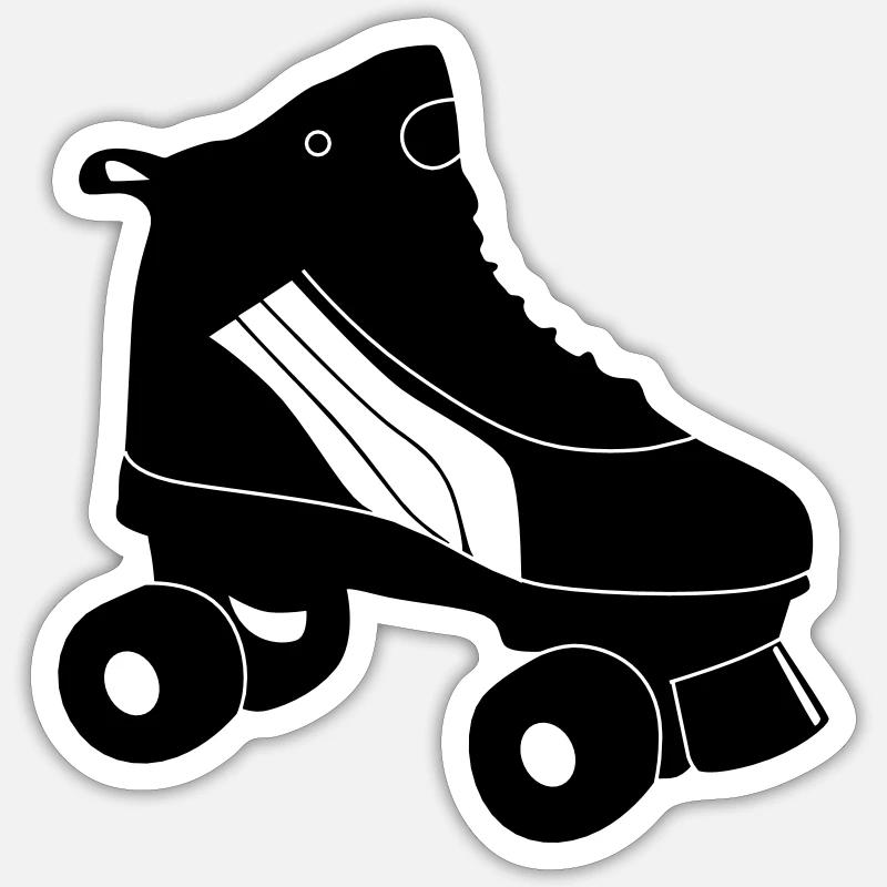 Rollschuh Sticker Größe S (10 x 10 cm)